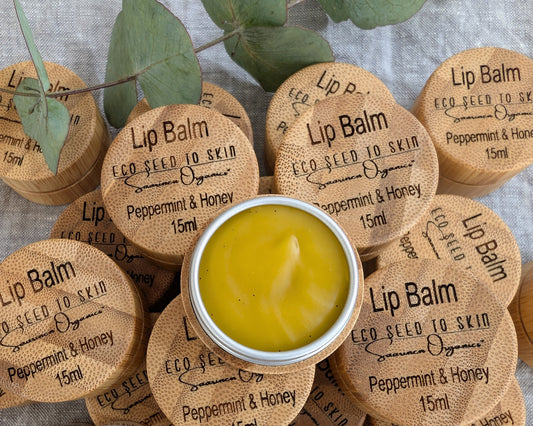 Eco Seed to Skin Lip Balm - Peppermint, Honey & Vanilla