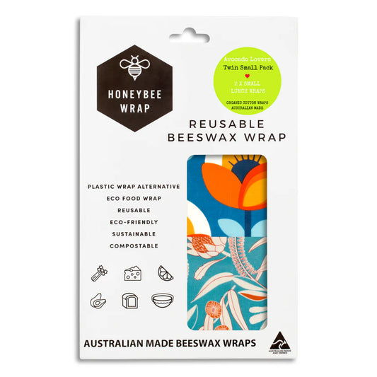 Twin pack Small Beeswax Wrap - Honeybee wrap