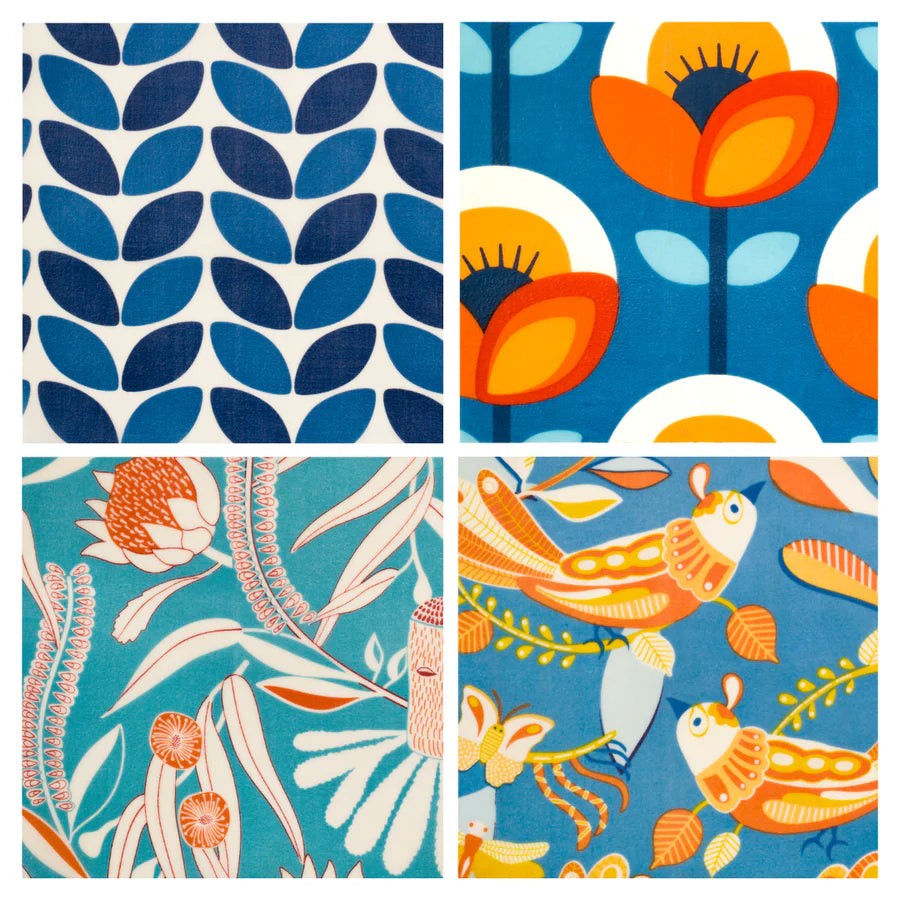 Twin pack Medium Beeswax Wrap - Honeybee wrap